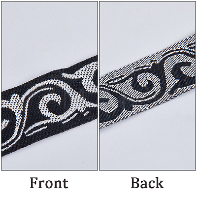 Embroidery Polyester Ribbons OCOR-WH0077-98C-1