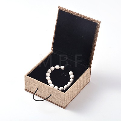 Rectangle Wooden Bracelet Boxes X-OBOX-N013-01-1
