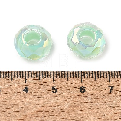 Electroplate Transpant Resin European Beads RE-CBAFF00-02F-1