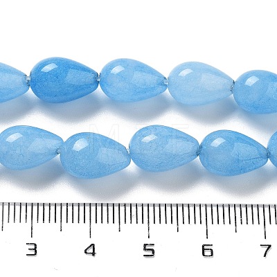 Natural Aquamarine Dyed Beads Strands G-B106-A10-02-1