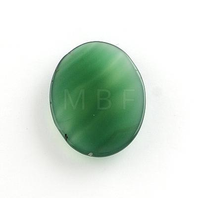 Natural Green Agate Gemstone Cabochons G-R270-14-1