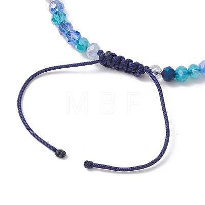 4Pcs 4 Colors Beach Tortoise Porcelain Braided Bead Bracelets BJEW-JB10319-1