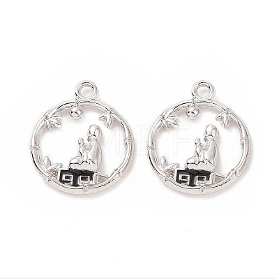 Alloy Enamel Pendants ENAM-G213-12P-1