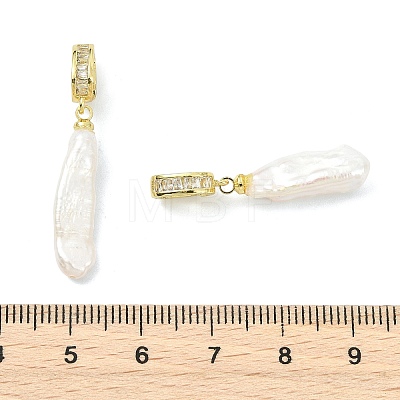Natural Baroque Keshi Pearl Pendants PALLOY-JF05286-1