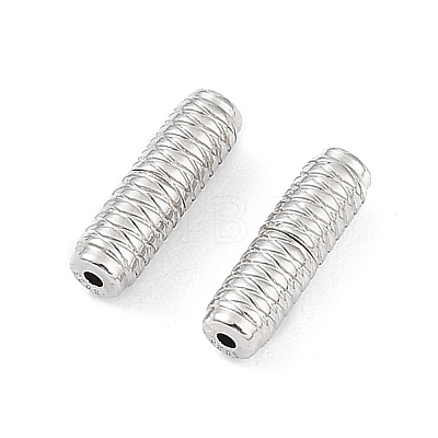 Anti-Tarnish Rhodium Plated 925 Sterling Silver Screw Clasps STER-K173-07P-1