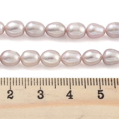 Natural Cultured Freshwater Pearl Beads Strands PEAR-P062-06C-1-1