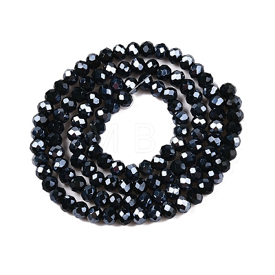 Electroplate Glass Beads Strands EGLA-A034-P4mm-A29-1
