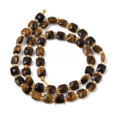 Natural Tiger Eye Beads Strands GG-CBA96AE-A04-6x6mm-1