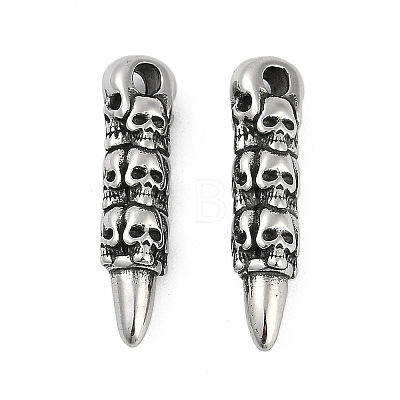 316 Surgical Stainless Steel Pendants STAS-G349-04A-AS-1