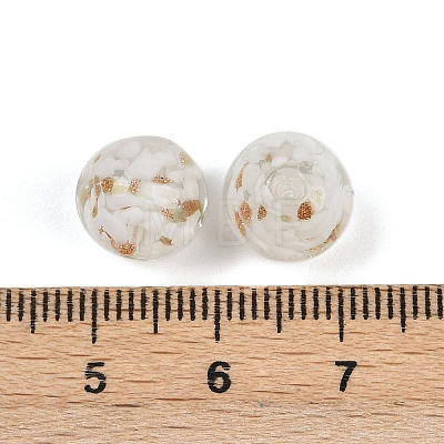 Handmade Gold Sand Lampwork Beads LAMP-H069-03C-1