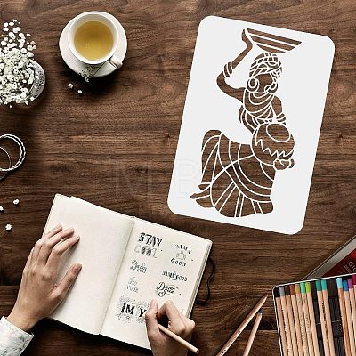 Plastic Reusable Drawing Painting Stencils Templates DIY-WH0202-343-1