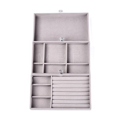 3-Tier PET Plastic Jewelry Storage Drawer Boxes CON-N016-05B-1