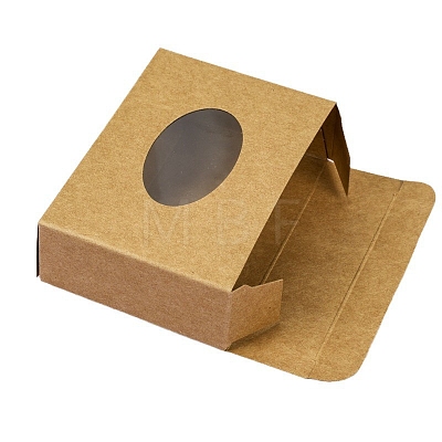 Paper Packaging Boxes with Oval Visible Window PW-WG9E324-01-1