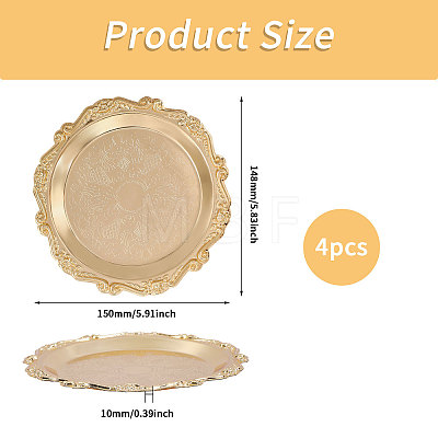 Iron Jewelry Display Plates AJEW-WH0410-259A-01-1