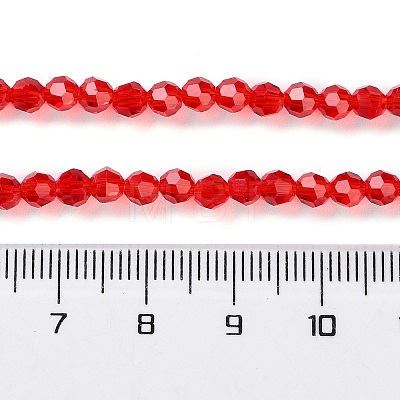 Transparent Glass Beads Strands GLAA-Q104-01A-1