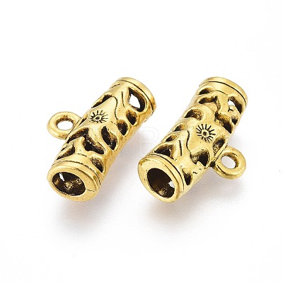 Tibetan Style Alloy Tube Bails LS-PALLOY-L208-007AG-1