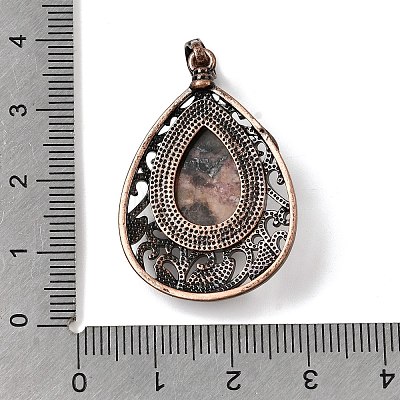 Natural Rhodonite Pendants G-A297-05R-14-1