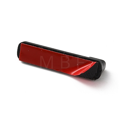 Plastic Adhesive Back Bar Pins with Platinum Iron Pins KY-D025-01B-01-1
