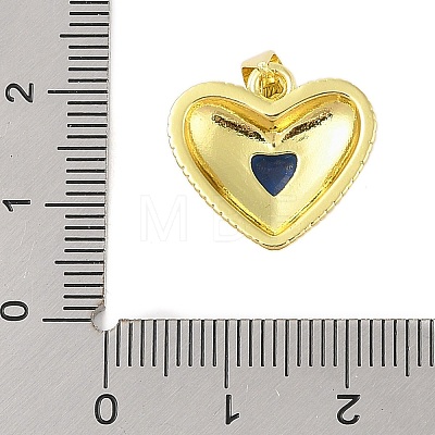 Rack Plating Brass Micro Pave Cubic Zirconia Pendants KK-S380-41D-G-1