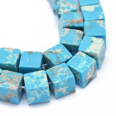 Synthetic Imperial Jasper Beads Strands G-F636-01B-1