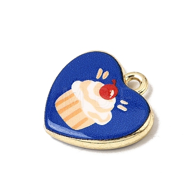 Printed Alloy Pendants ENAM-F160-06B-G-1