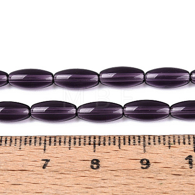 Transparent Glass Beads Strands GLAA-T028-15T-01-1