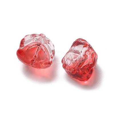 Baking Paint Transparent Glass Beads X1-GLAA-C035-01D-1