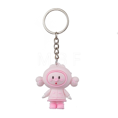 Cartoon Animals PVC Plastic Keychain KEYC-JKC00672-1