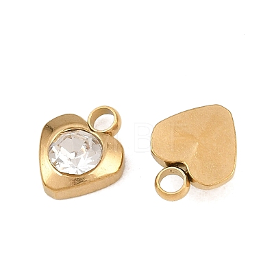 201 Stainless Steel Rhinestone Pendants RB-CBABFDA-15G-01-1