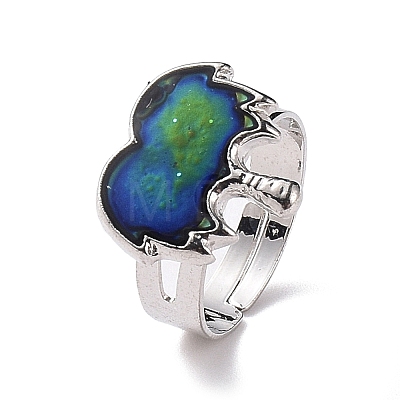 100Pcs Adjustable Mood Ring RJEW-B029-05-1