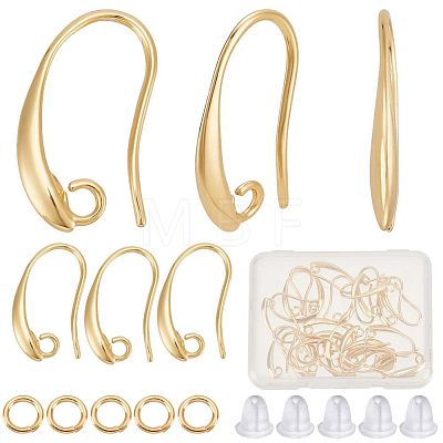 30Pcs Brass Earring Hooks DIY-CN0002-55-1