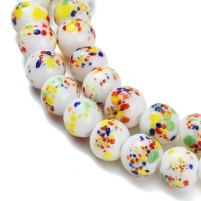 Handmade Lampwork Beads Strands LAMP-H071-01C-03-1