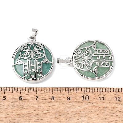 Natural Amazonite Pendants GG-CBA0251-10H-P-1