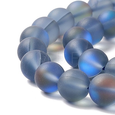 Synthetic Moonstone Beads Strands G-E573-01C-29-1