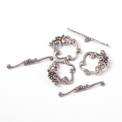 Tibetan Silver Toggle Clasps X-LF1357Y-1