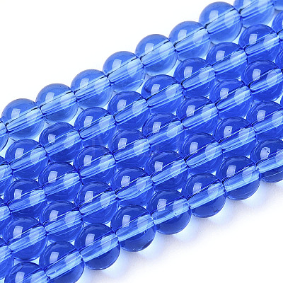 Transparent Glass Beads Strands GLAA-T032-T4mm-04-1