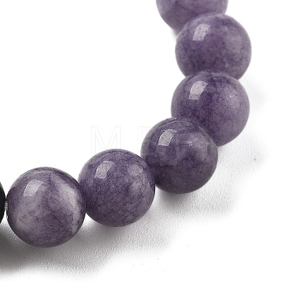 Bohemian Style Natural Mixed Gemstone Round Beaded Stretch Bracelets for Men NU8854-6-1