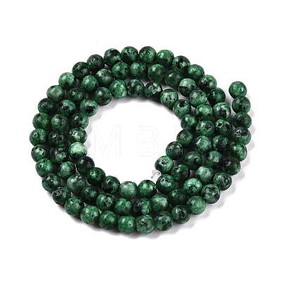 Dyed Natural White Jade Beads Strands G-T140-4mm-B08-1