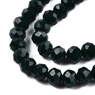 Opaque Solid Color Imitation Jade Glass Beads Strands EGLA-A044-P2mm-D12-1