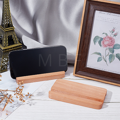 Wood Mobile Phone Holders AJEW-WH0258-560-1