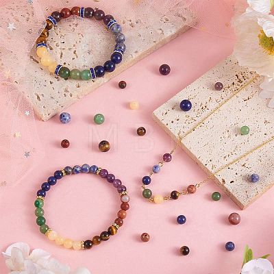 280Pcs 7 Style Chakela Natural Gemstone Beads G-SZ0002-02-1