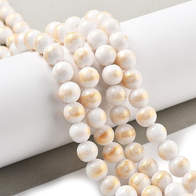 Natural Mashan Jade Beads Strands G-A255-A01-01H-1