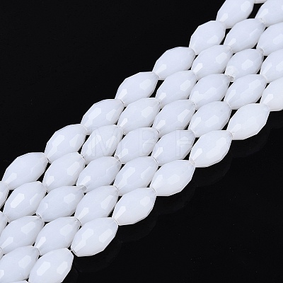 Imitation Jade Glass Beads Strands GLAA-N071-01A-B01-1