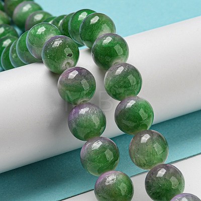 Dyed Natural White Jade Beads Strands G-F764-03F-1