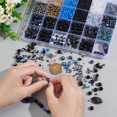   DIY Beads Jewelry Making Finding Kit DIY-PH0017-56-1