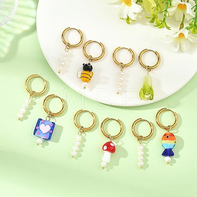 202 Stainless Steel Hoop Earrings EJEW-JE07422-1