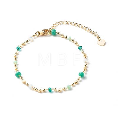 Brass Ball Chains Bracelets BJEW-JB06526-1