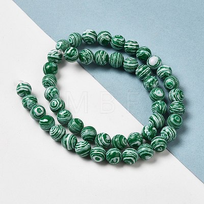 Synthetic Malachite Dyed Beads Strands G-P507-02A-01-1