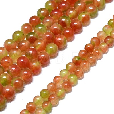 Natural Malaysia Jade Beads Strands G-L645-C01-6mm-25-1
