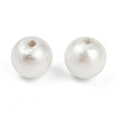 Compressed Cotton Pearl Beads WOVE-V001-A01-6mm-1